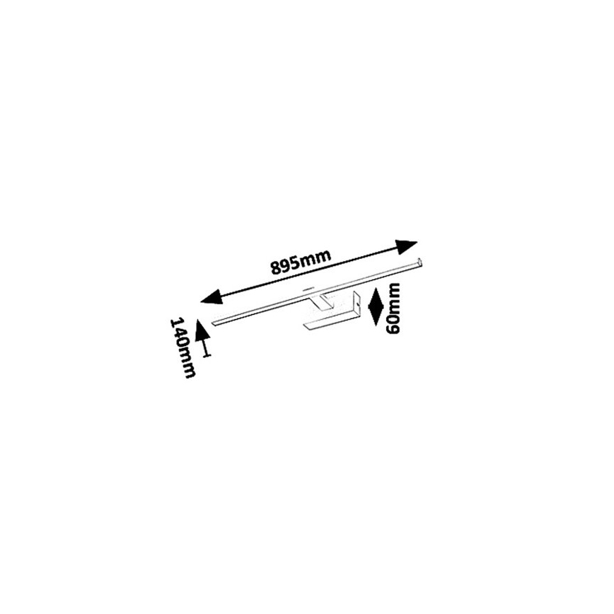 Rabalux 1464 - LED Spiegelbeleuchtung im Bad ALBINA LED/18W/230V IP23