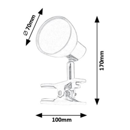 Rabalux - LED Lampe mit Clip LED/5W/230V