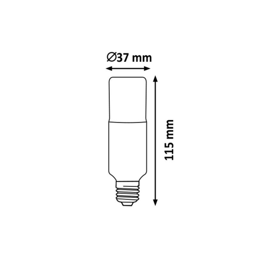 Rabalux - LED-Leuchtmittel T37 E27/9W/230V 3000K