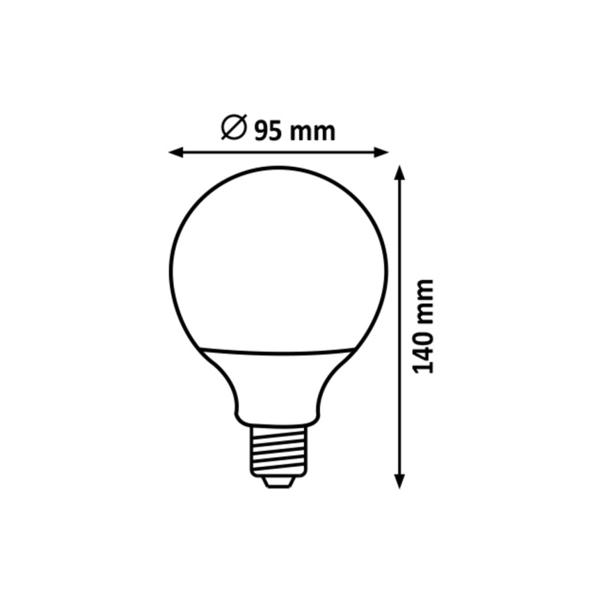 Rabalux  - LED-Glühlampe G95 E27/15W/230V 4000K