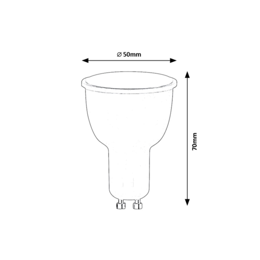 Rabalux - LED RGB dimmbare Glühbirne GU10/5W/230V Wi-Fi 3000-6500K