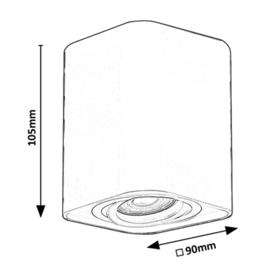Rabalux - Spotlight 1xGU10/42W/230V schwarz