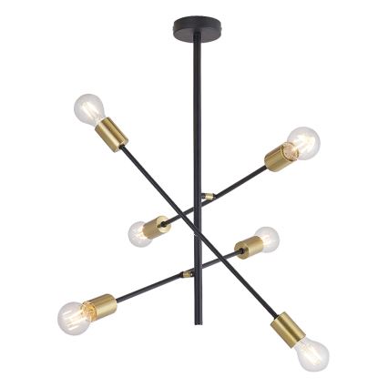 Rabalux 2104 - Stange-Kronleuchter LANNY 6xE27/15W/230V
