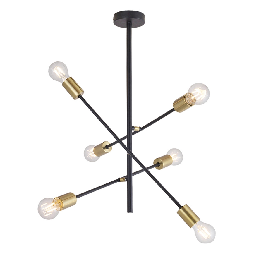 Rabalux 2104 - Stange-Kronleuchter LANNY 6xE27/15W/230V