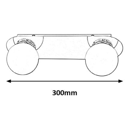 Rabalux - Deckenleuchte für Badezimmer 2xG9/28W/230V IP44