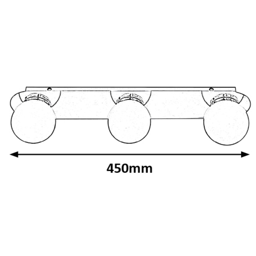 Rabalux - Deckenleuchte für Badezimmer 3xG9/28W/230V IP44
