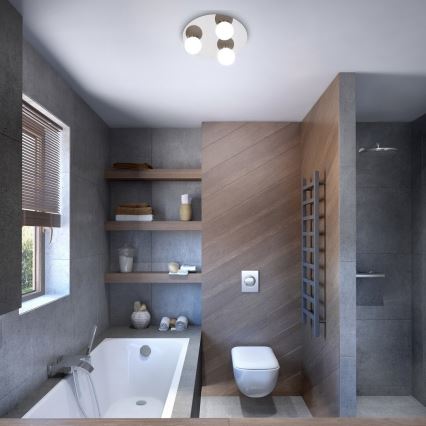 Rabalux - Deckenleuchte für Badezimmer 3xG9/28W/230V IP44 d 30 cm