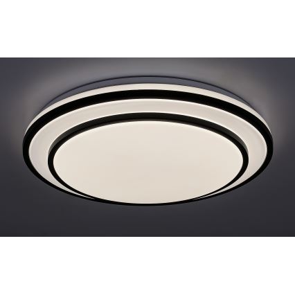 Rabalux - Dimmbare LED-Deckenleuchte LED/40W/230V 3000-6500K schwarz Ø 49 cm + Fernbedienung