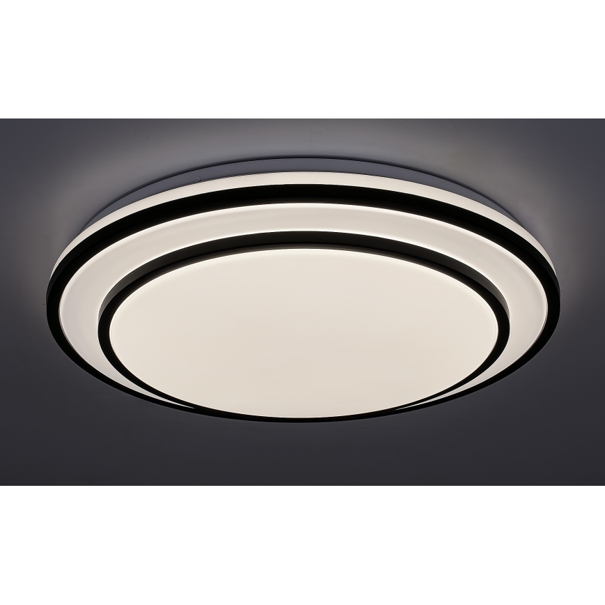 Rabalux - Dimmbare LED-Deckenleuchte LED/40W/230V 3000-6500K schwarz Ø 49 cm + Fernbedienung