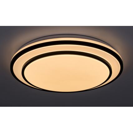 Rabalux - Dimmbare LED-Deckenleuchte LED/40W/230V 3000-6500K schwarz Ø 49 cm + Fernbedienung