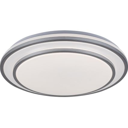 Rabalux - Dimmbare LED-Deckenleuchte, 40W/230V, 3000-6500K, silber, Durchmesser 49 cm + Fernbedienung