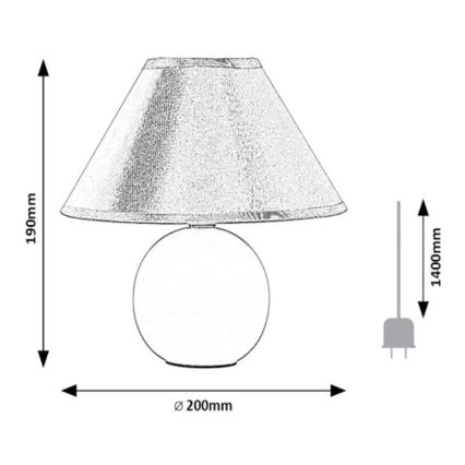 Rabalux  - Tischlampe 1xE14/40W/230V