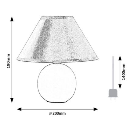 Rabalux - Tischlampe 1xE14/40W/230V