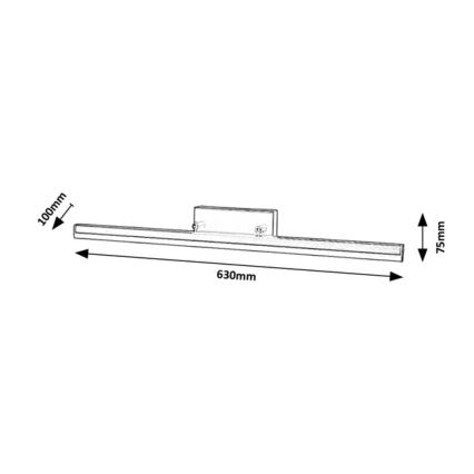 Rabalux - LED Beleuchtung für den Badezimmerspiegel LED/18W/230V 63 cm IP44