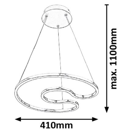 Rabalux - LED Hängeleuchte LED/30W/230V