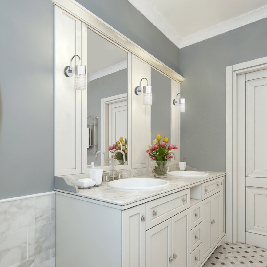 Rabalux - Badezimmer-Wandleuchte 1xE14/40W/230V IP44 glänzender Chrom