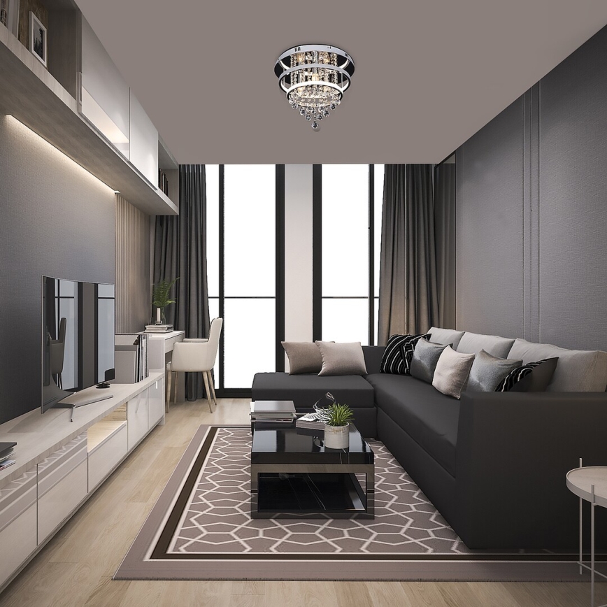 Rabalux 2237 - Kristall-Deckenleuchte PALLAS LED/32W/230V + 3xE14/40W