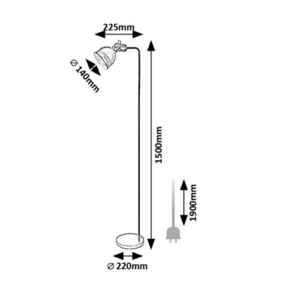 Rabalux - Stehlampe 1xE27/40W/230V beige