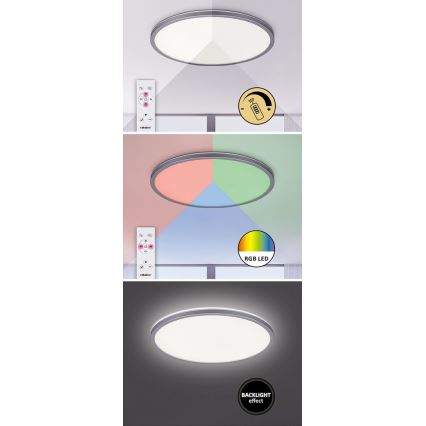 Rabalux - Dimmbare LED-RGB-Deckenleuchte LED/22W/230V Wi-Fi + Fernbedienung