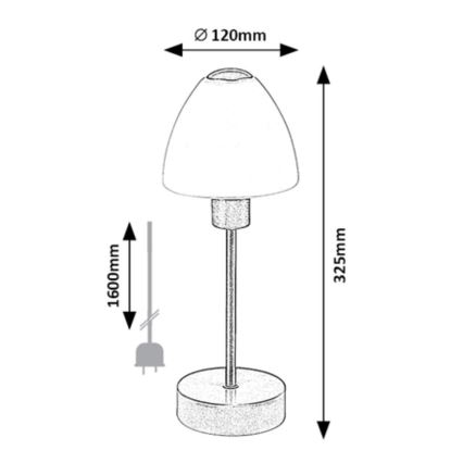 Rabalux - dimmbare Schreibtischlampe 1xE14/40W/230V schwarz