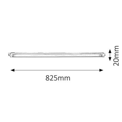 Rabalux 2345 - Küchenleuchte SLIM G5/30W/230V