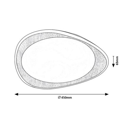 Rabalux - LED Deckenleuchte LED/24W/230V