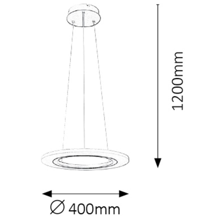 Rabalux 2428 - LED Kronleuchter ADRIENNE LED/20W/230V silber