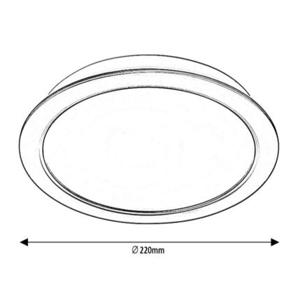 Rabalux - LED Einbauleuchte LED/24W/230V Ø 22 cm