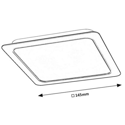 Rabalux - LED Einbauleuchte LED/12W/230V 14,5x14,5 cm