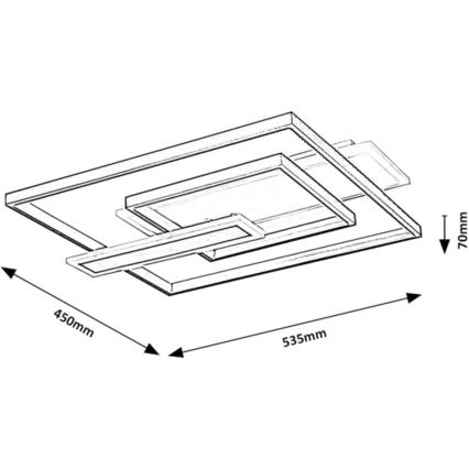 Rabalux - LED Deckenleuchte LED/50W/230V