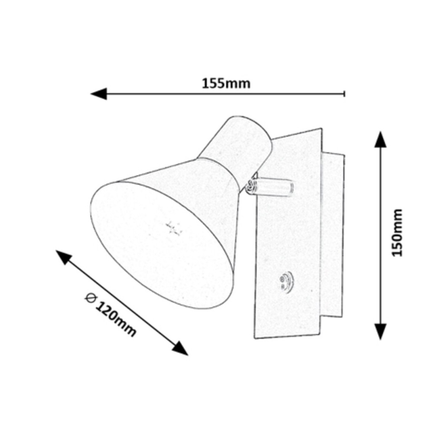 Rabalux - Wandspot 1xE14/40W/230V