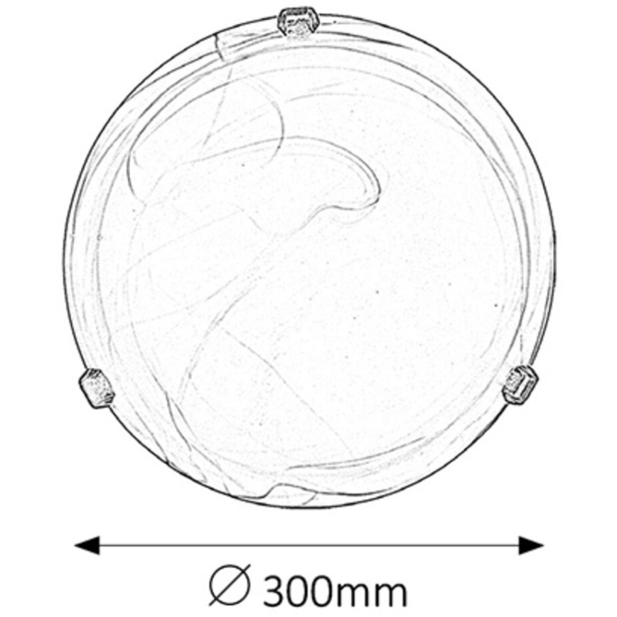 Rabalux - Deckenleuchte 1xE27/60W/230V, Alabasterglas
