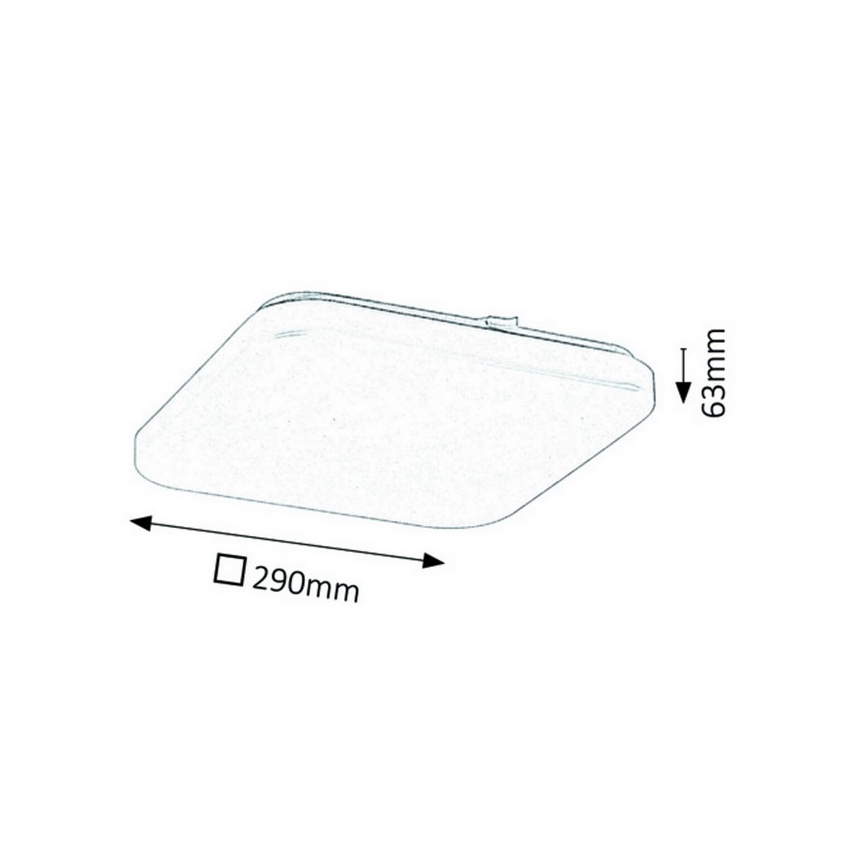 Rabalux - LED-Deckenleuchte 1xLED/20W/230V 29x29 cm