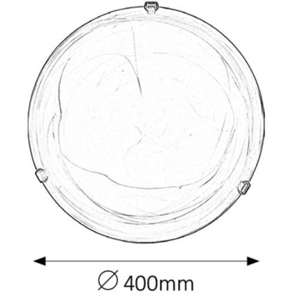 Rabalux - Deckenleuchte 2xE27/60W/230V Alabasterglas