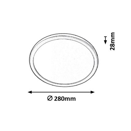 Rabalux - LED Bad-Deckenleuchte  LED/15W/230V IP44