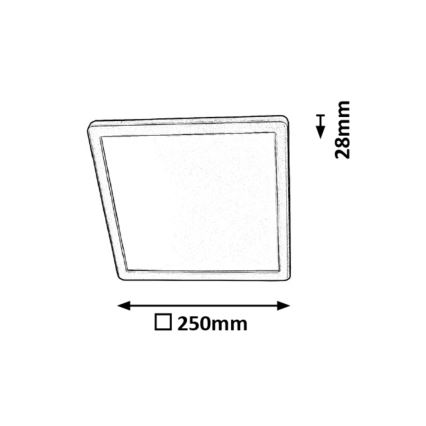 Rabalux - LED Bad-Deckenleuchte  LED/15W/230V IP44