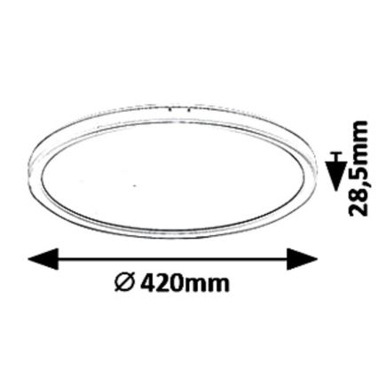 LED Dimmbare Deckenleuchte PAVEL LED/22W/230V