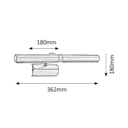 Rabalux - Bilderlicht 2xE14/40W/230V