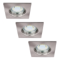 Rabalux - 3er-Set LED-Badezimmer-Einbauleuchten 1x GU10/3W/230V IP44