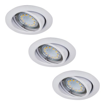 Rabalux - 3er-Set LED-Einbauleuchte 1x GU10/3W/230V IP40