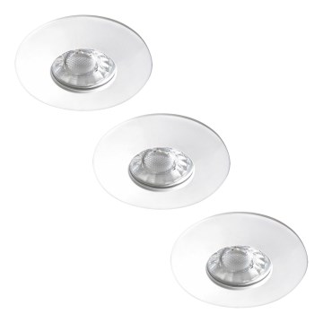 Rabalux - 3er-Set LED-Einbauleuchten für Badezimmer, LED/4W/230V, IP44
