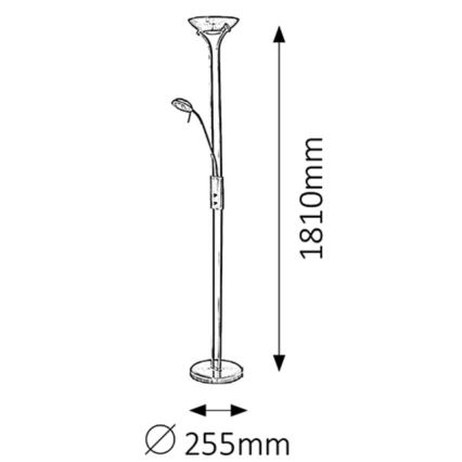 Rabalux - Stehlampe 1xR7s/230W + 1xG9/40W