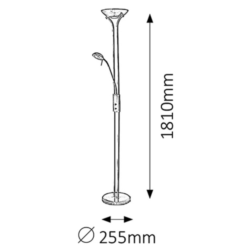 Rabalux - Stehlampe 1xR7s/230W + 1xG9/40W