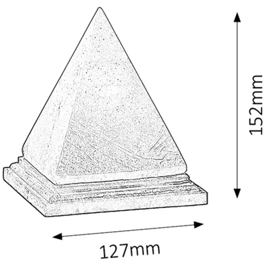 Rabalux - Salzlampe 1xE14/15W/230V Akazie 2,8 kg