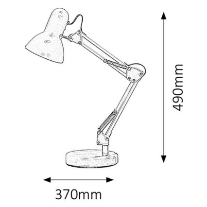 Rabalux - Tischlampe 1xE27/60W/230V