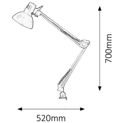 Rabalux - Tischlampe 1xE27/60W/230V