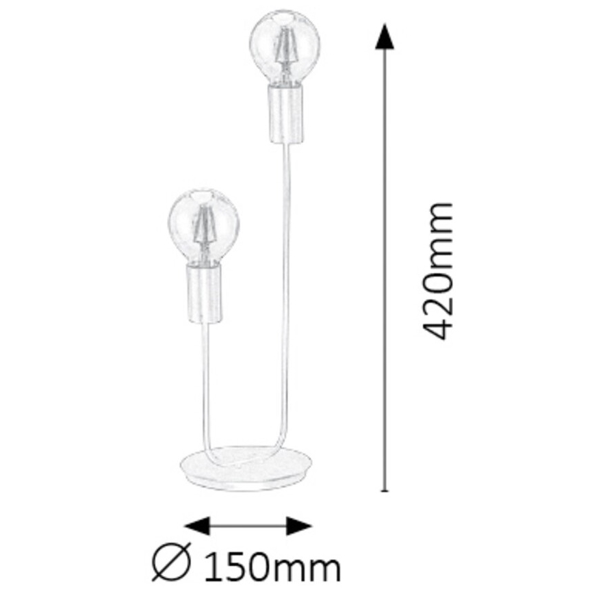 Rabalux - Tischlampe 2xE27/15W/230V