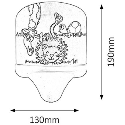 Rabalux - Kinder-Wandlampe E14/7W/230V