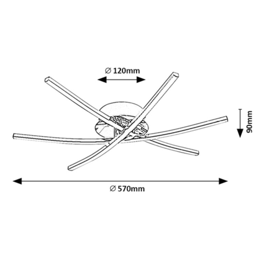 Rabalux - LED-Deckenleuchte LED/21W/230V 4000K
