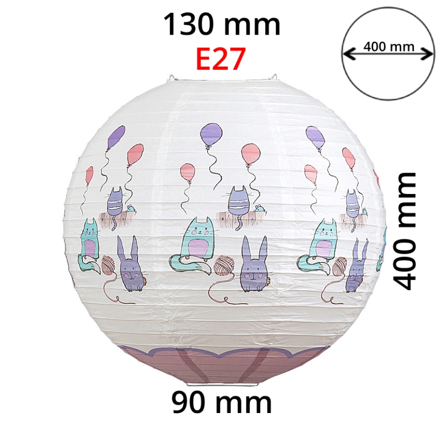 Rabalux 4632 - Kinderschirm für Kinderleuchte CATHY E27 Ø 40 cm